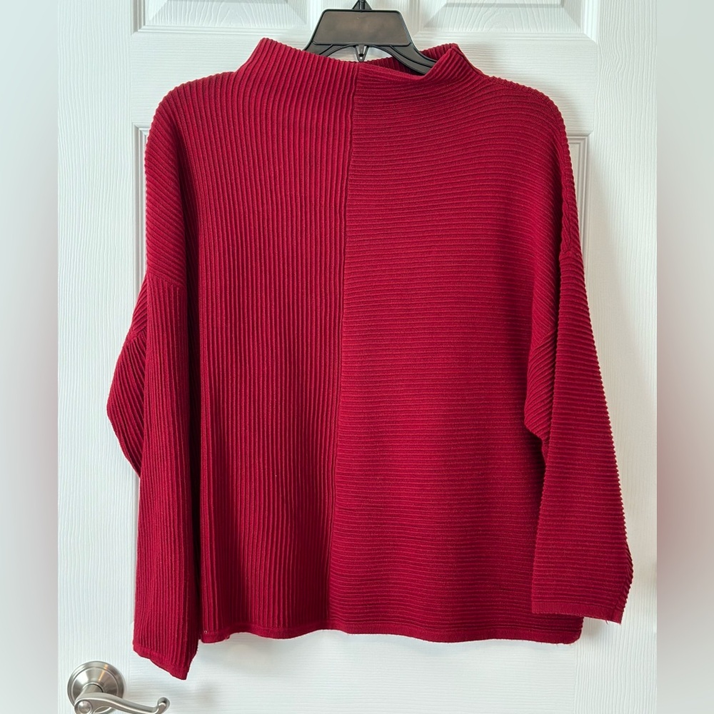 Tahari Mock Neck Sweater